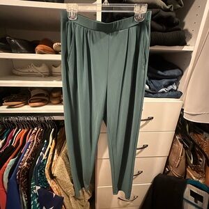 Leith ankle pants teal
